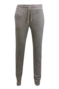 U380  Design solid color narrow trouser leg custom rubber band trouser head sports pants fashion sports pants sports pants factory front view